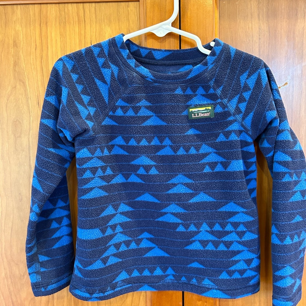 LL Bean fitness fleece long sleeve tee/pant set